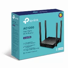 Router Inalambrico Tp-link Ac1200 Archer C50 4x Ethernet, 4 Antenas 5dbi, 2.4/5ghz Negro